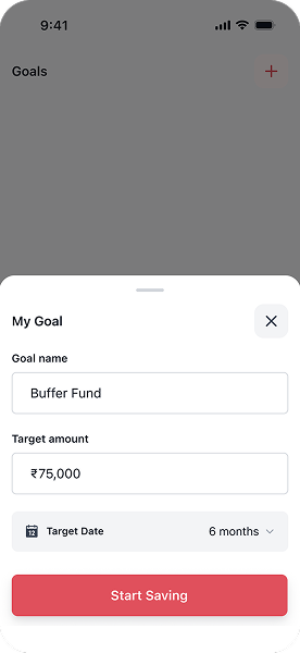 FlowFund budget screen